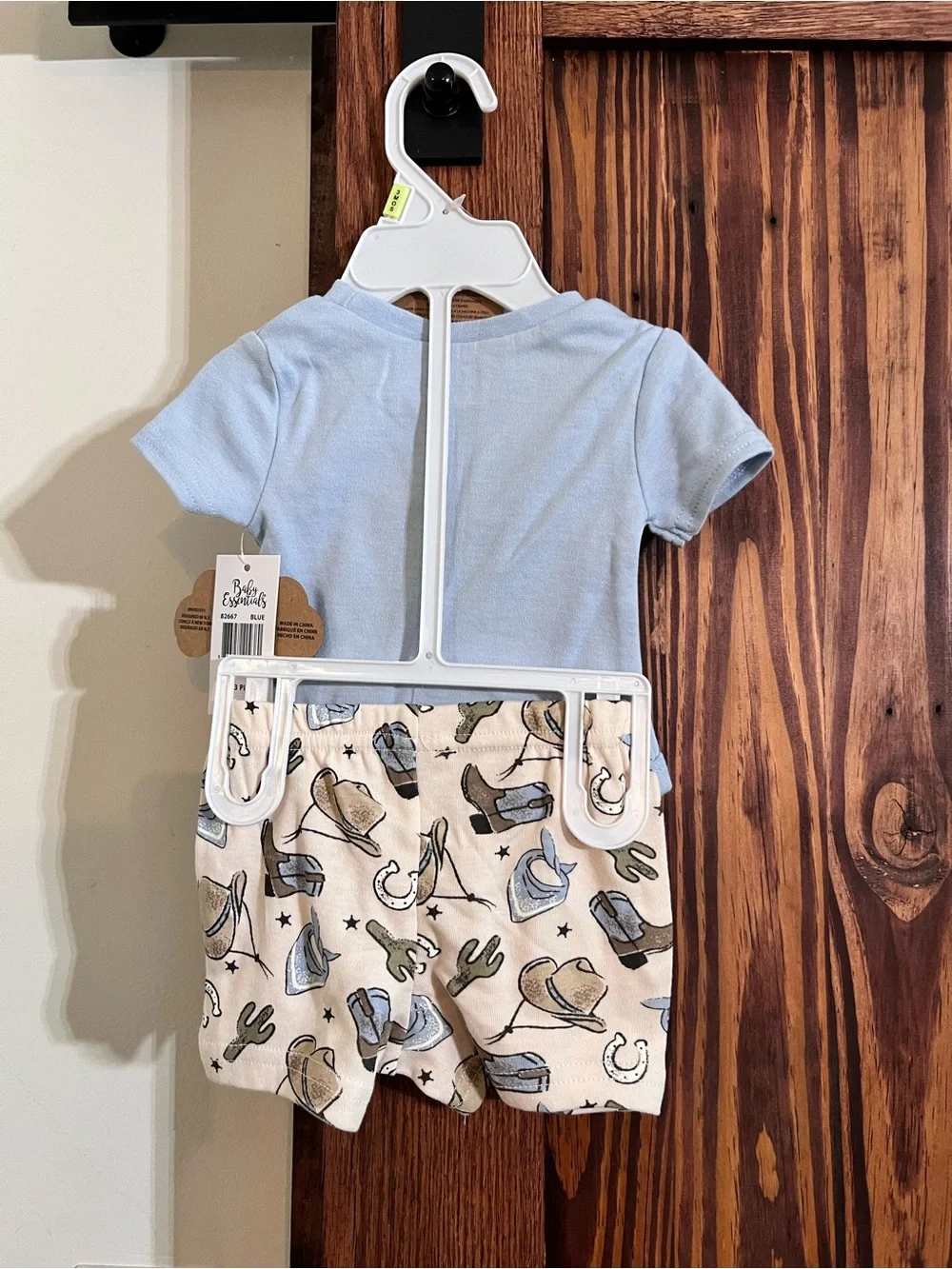 Baby Essentials "My First Rodeo" Light Blue Set - Picture 2 of 2